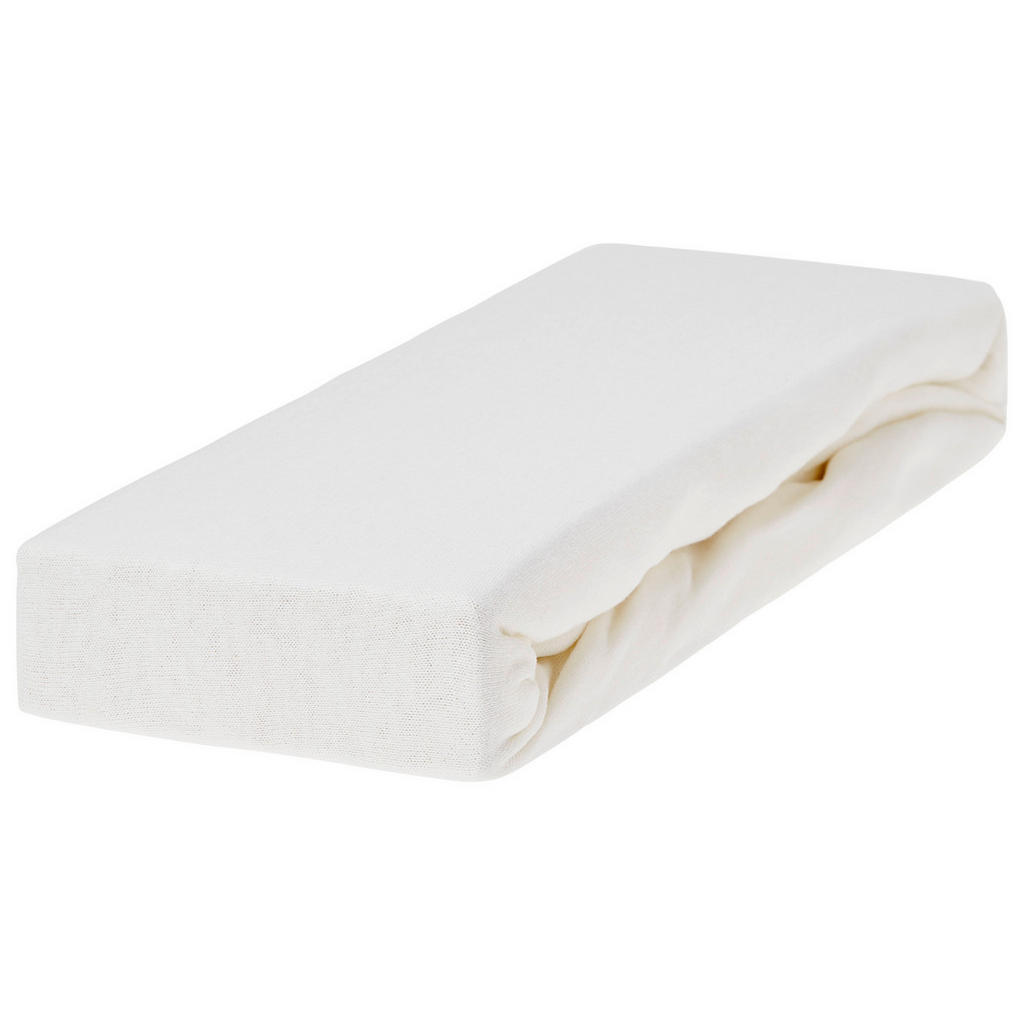 Spannleintuch Nathalie Weiß 90x200 Cm Baumwolle