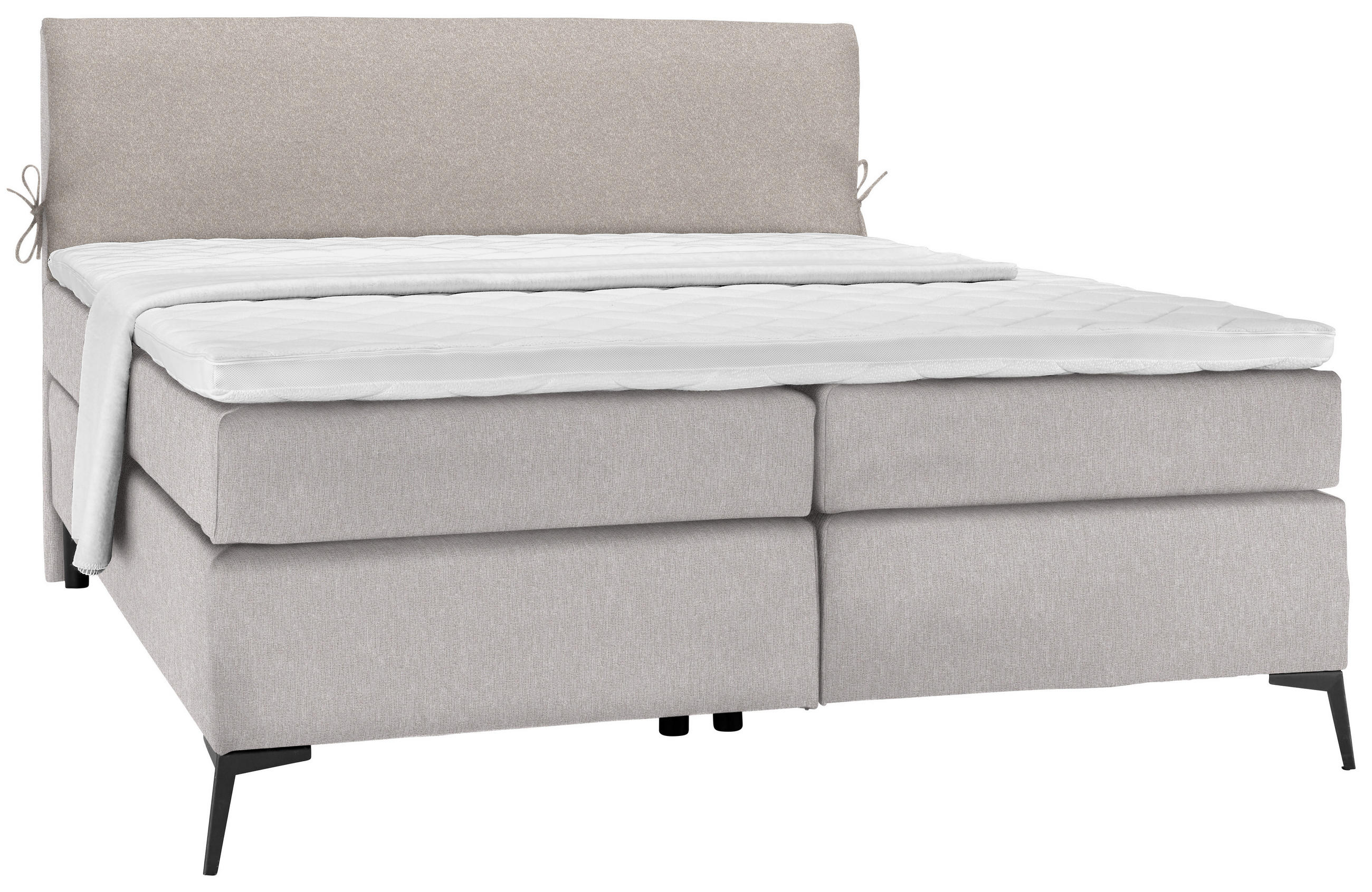 Boxspringbett 200/200 cm in Beige