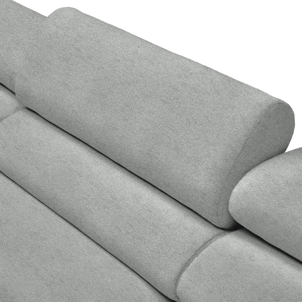 HÖRNSOFFA i velour ljusgrå  - ljusgrå, Natur, trä/textil (150/329cm) - Livetastic