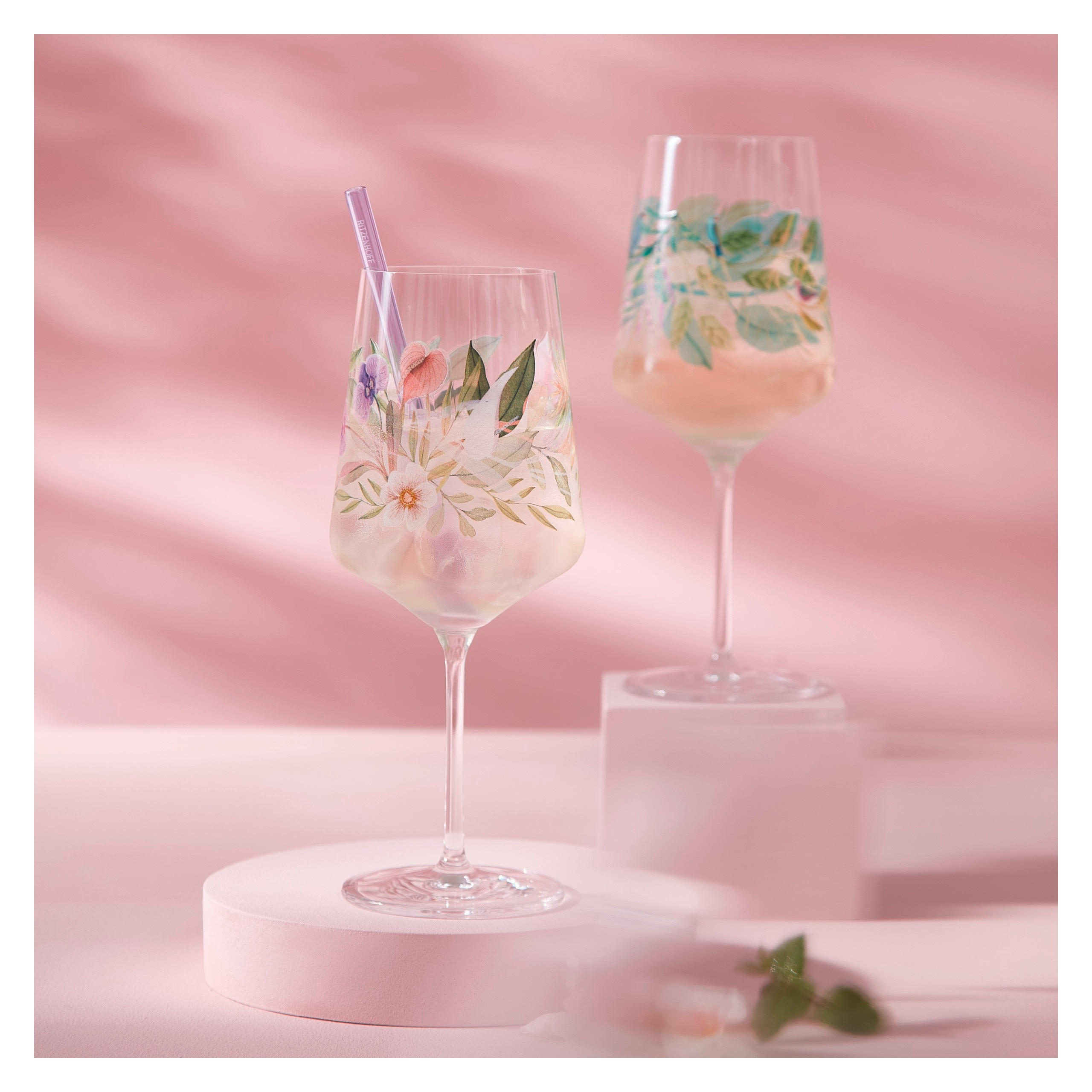 SPRITZERGLAS 544 ml  - Lila/Grün, LIFESTYLE, Glas (9,3/22,5/9,3cm) - Ritzenhoff