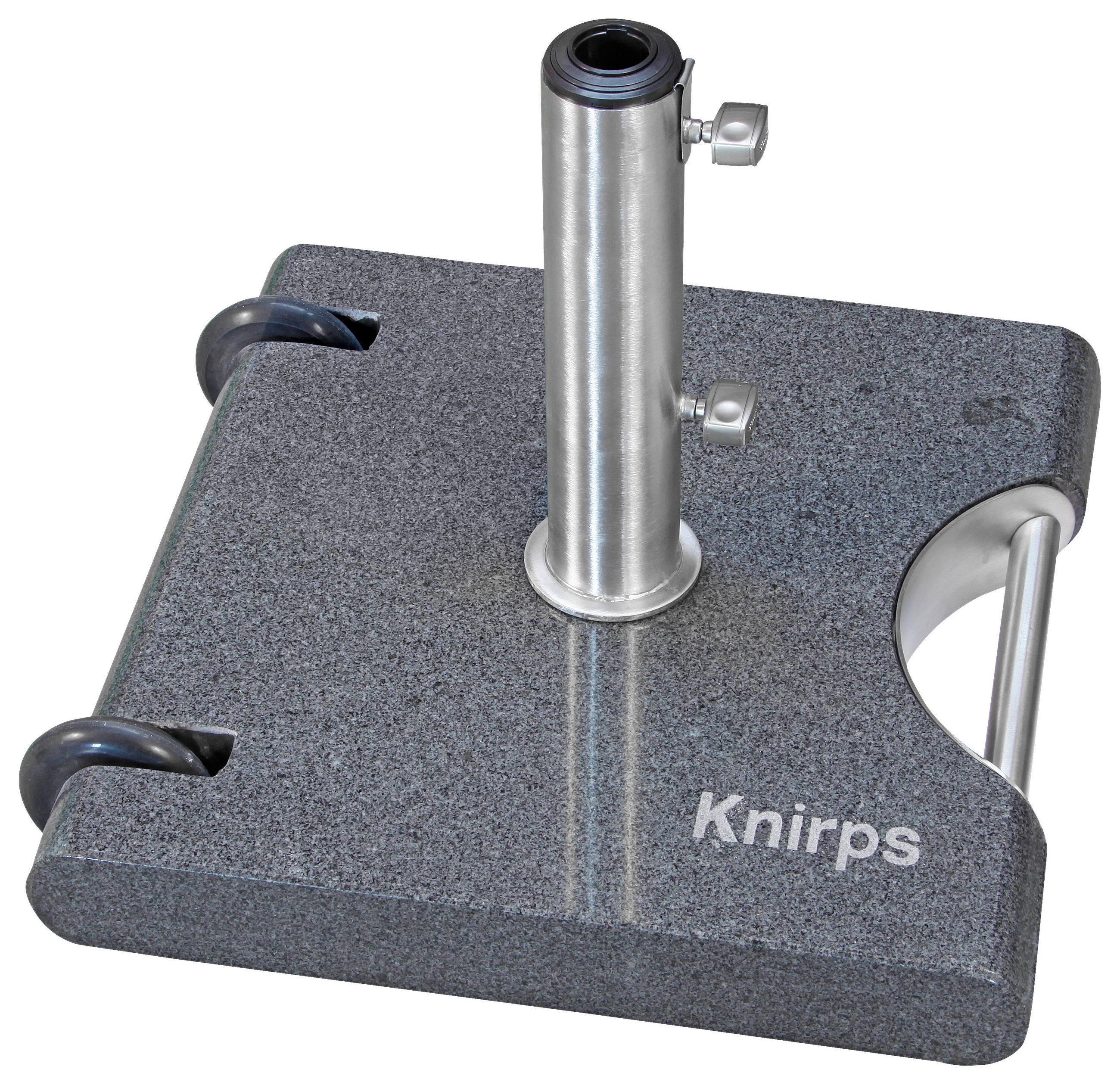 SONNENSCHIRMSTÄNDER Granit Anthrazit  - Anthrazit, Basics, Stein/Metall (48/7/48cm) - KNIRPS