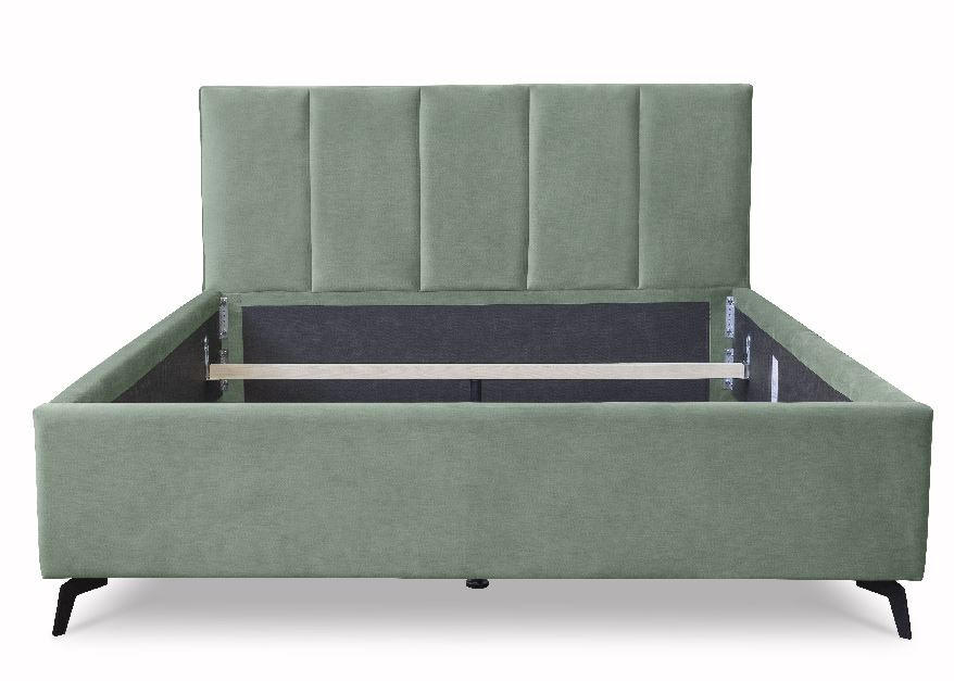 KREVET 177/110/217 cm 160/200 cm      - boja hroma, Moderno, drvo/tekstil (160/200cm) - Hom`in