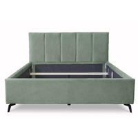 KREVET 177/110/217 cm 160/200 cm      - boja hroma, Moderno, drvo/tekstil (160/200cm) - Hom`in