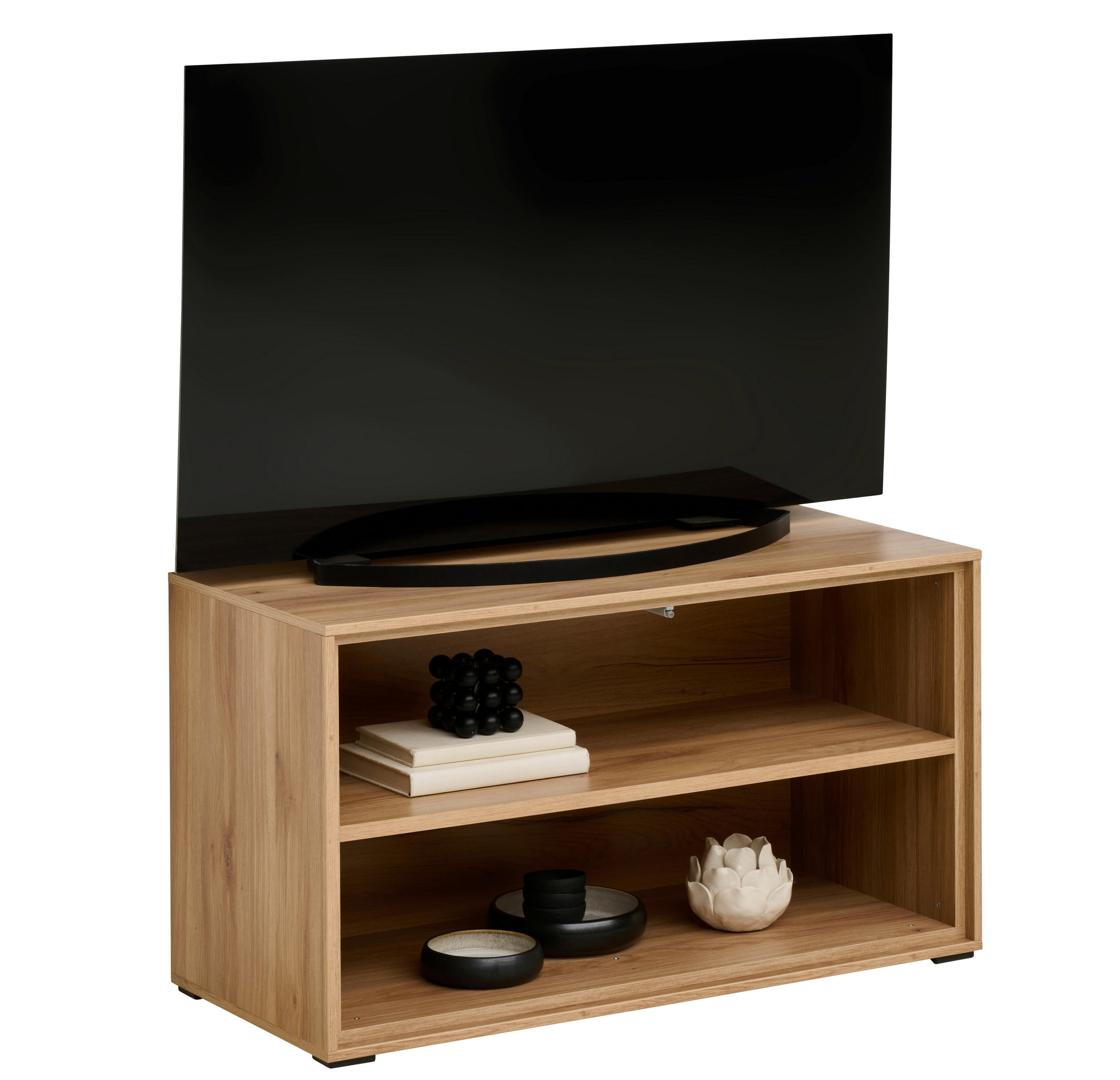 TV-ELEMENT Eichefarben  90,9/52/40 cm  - Eichefarben, Design, Holzwerkstoff (90,9/52/40cm) - home24
