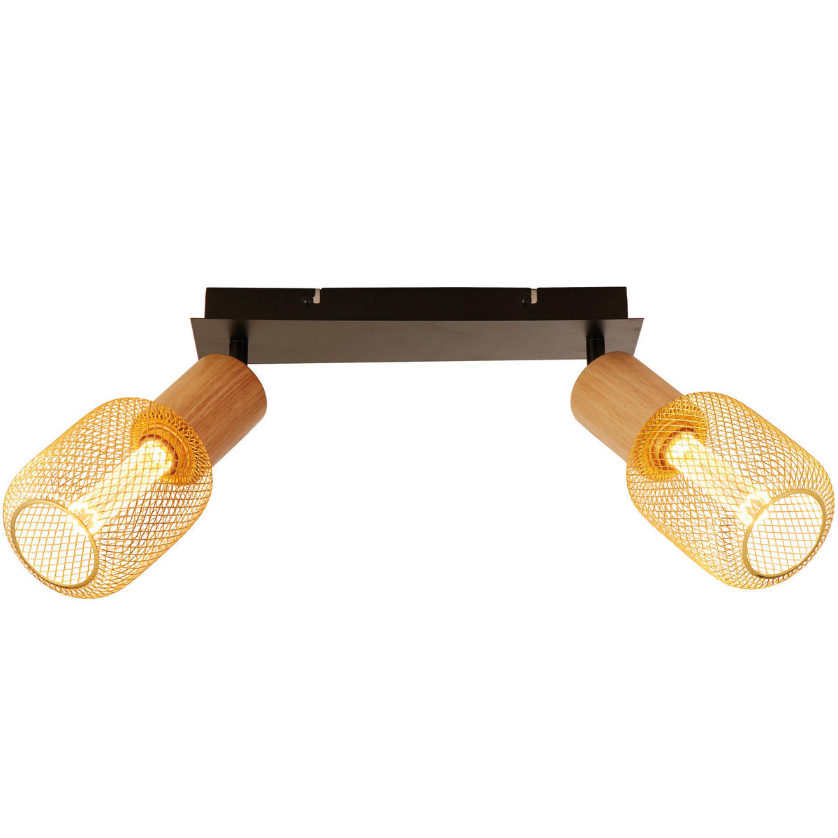 SPOTLIGHT Spinny 18/9/43 cm   - svart, Natur, metall/trä (18/9/43cm)