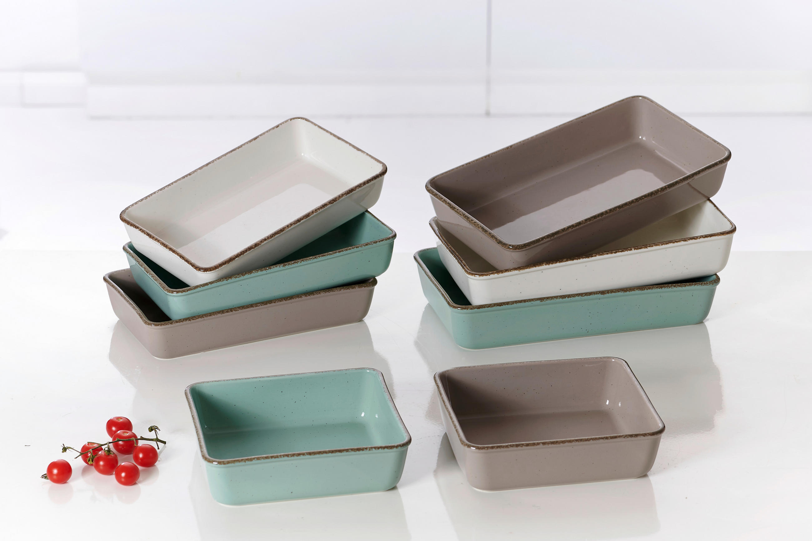 AUFLAUFFORM Keramik Porzellan - Braun/Grau, LIFESTYLE, Keramik (22/20/6cm) - Ritzenhoff Breker