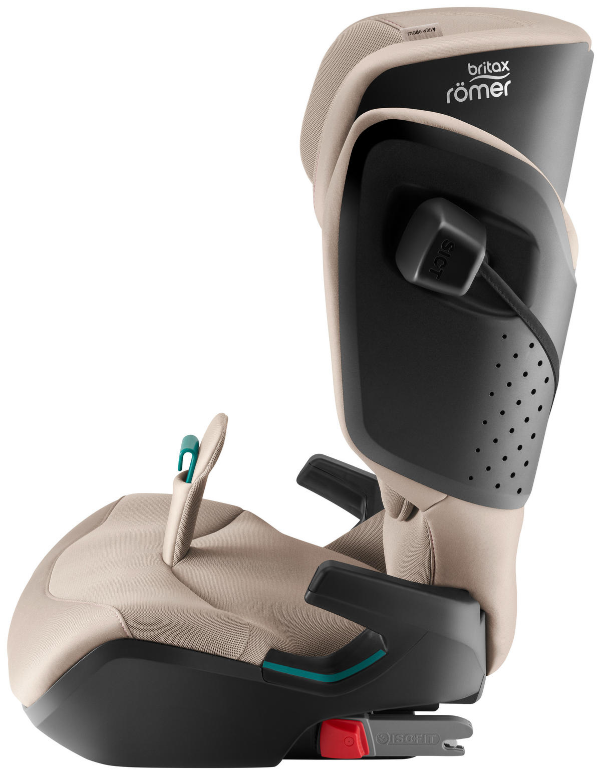 KINDERAUTOSITZ Kidfix Pro  - Taupe/Hellbraun, Basics, Kunststoff/Textil (48/83/42cm) - Britax Römer