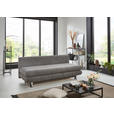 SCHLAFSOFA Webstoff Taupe  - Taupe/Edelstahlfarben, KONVENTIONELL, Kunststoff/Textil (190/93/92cm) - Carryhome