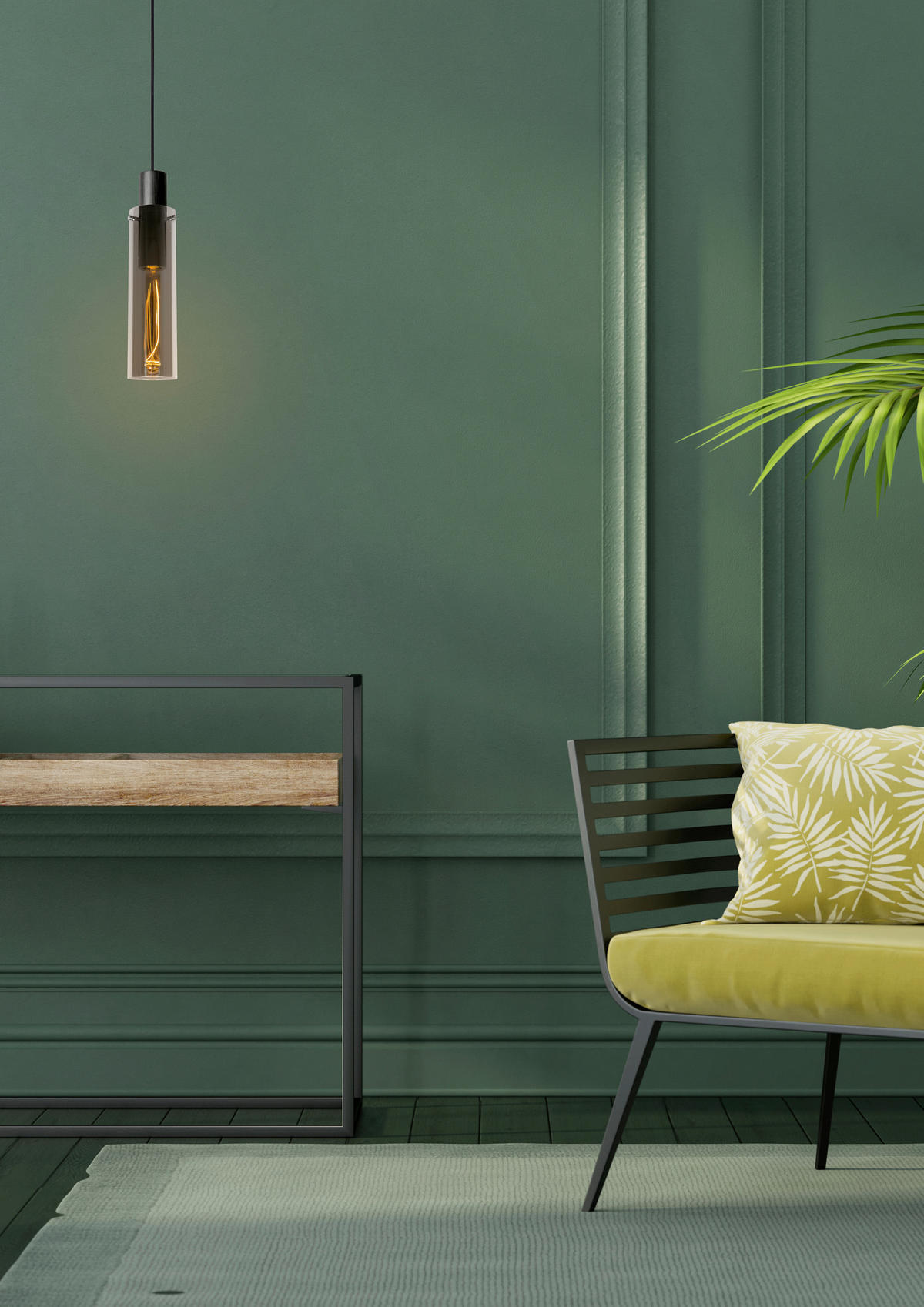 PENDELLEUCHTE Orlando 10/10/172 cm   - Hellgrau, Design, Glas (10/10/172cm) - Lucide