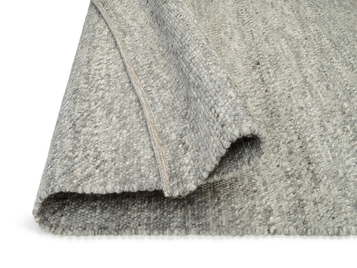 HANDWEBTEPPICH 300/400 cm Helsinki Graubraun  - Graubraun, Basics, Textil (300/400cm) - Linea Natura