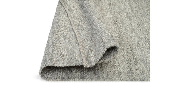 HANDWEBTEPPICH 80/250 cm Helsinki Graubraun  - Graubraun, Basics, Textil (80/250cm) - Linea Natura