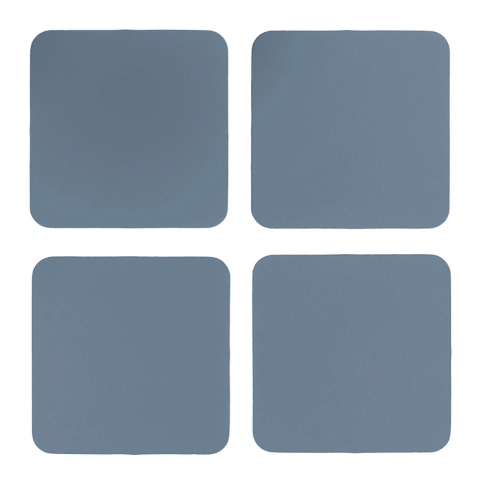 GLASUNTERSETZER  - Petrol, Basics, Leder (10/10/0.2cm)