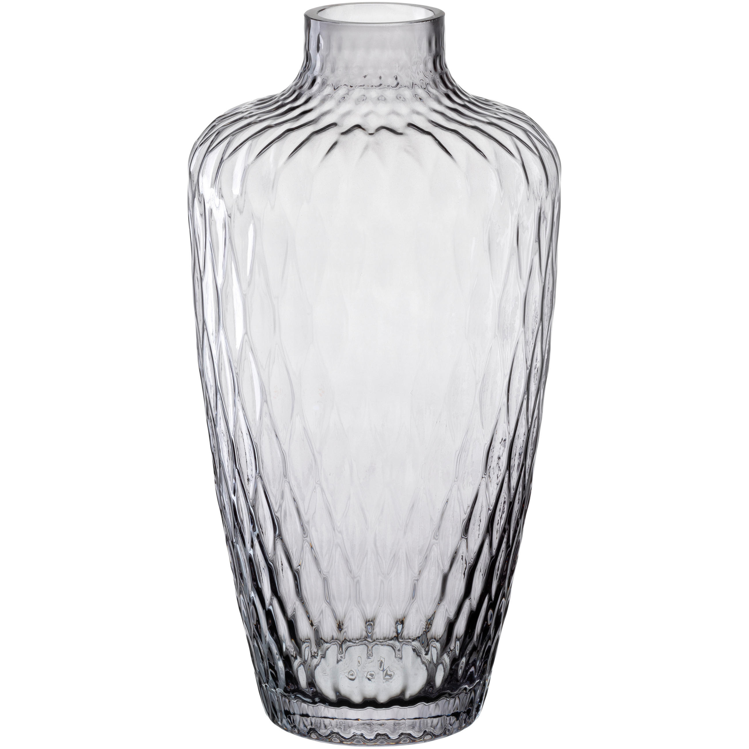 VASE GULIA  - Grau, Basics, Glas (15/28/15cm) - Leonardo