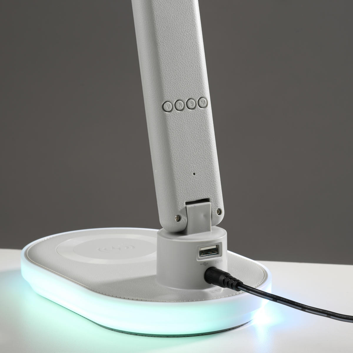LED-SVETILKA ZA PISALNO MIZO     51,5/11,4/54 cm          - bela, Design, umetna masa/steklo (51,5/11,4/54cm)
