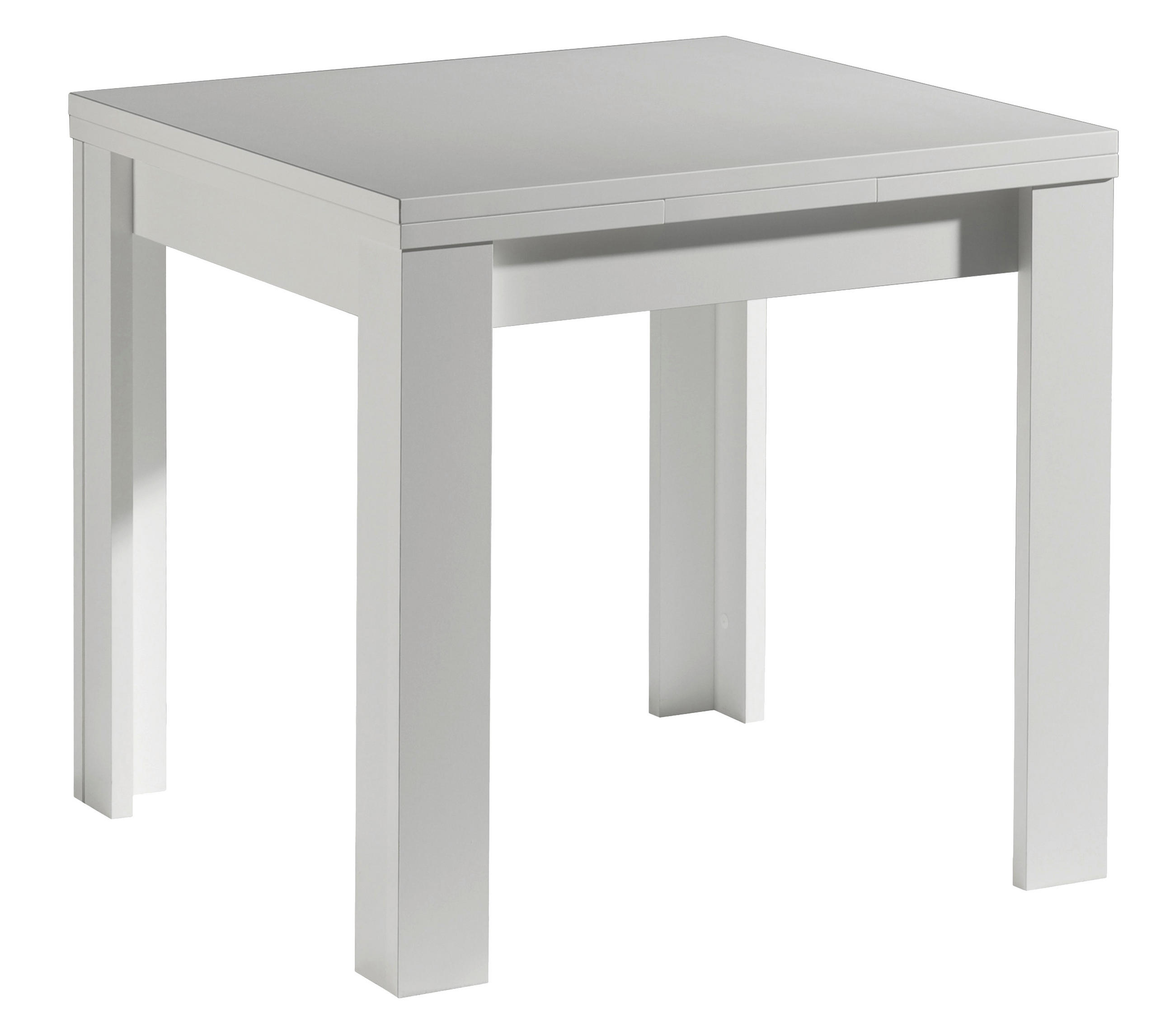 ESSTISCH in Holzwerkstoff 80-136/80/78 cm  - Weiß, KONVENTIONELL, Holzwerkstoff (80-136/80/78cm) - Hom`in