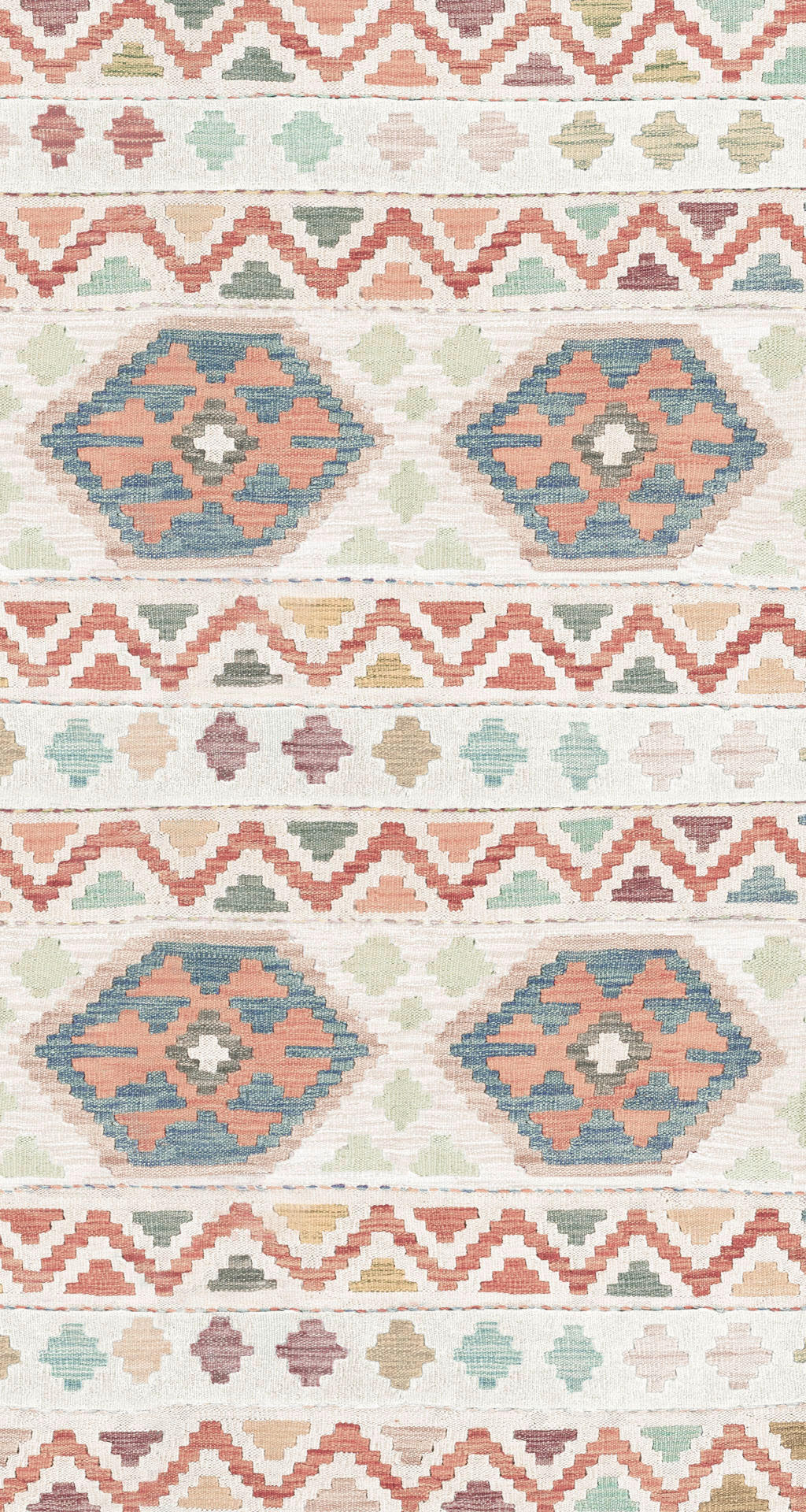VINTAGE-TEPPICH Ondea Ramizh 80/150 cm  in Terracotta, Perlmutt, Graublau  - Graublau/Perlmutt, LIFESTYLE, Kunststoff/Textil (80/150cm) - Lindorug