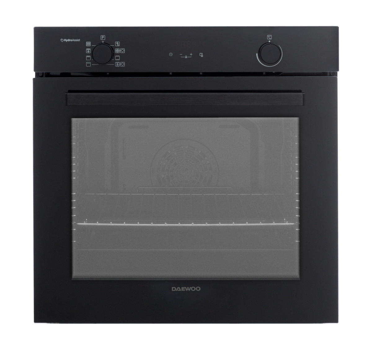 EINBAUBACKOFEN  - Schwarz, Basics, Glas/Metall (59.5/59.5/57.5cm) - Daewoo