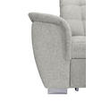 ECKSOFA Beige Chenille  - Chromfarben/Beige, KONVENTIONELL, Kunststoff/Textil (260/205cm) - Carryhome