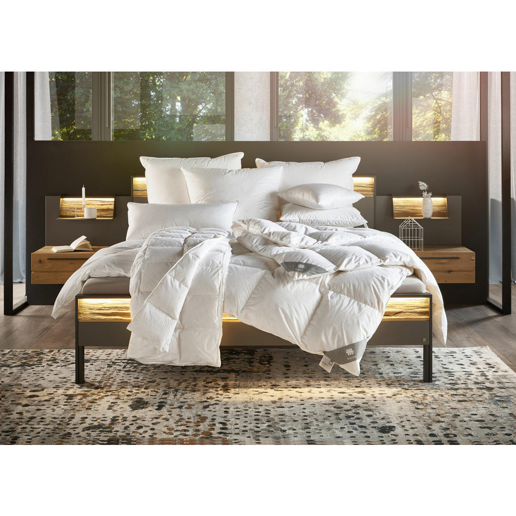 Thumbnail - Musterring 3-Kammer-Kissen Dreamz, Weiß, Textil, Füllung: Daunen, 80x80 cm, Downpass, Oeko-Tex® Standard 100, Schlaftext...