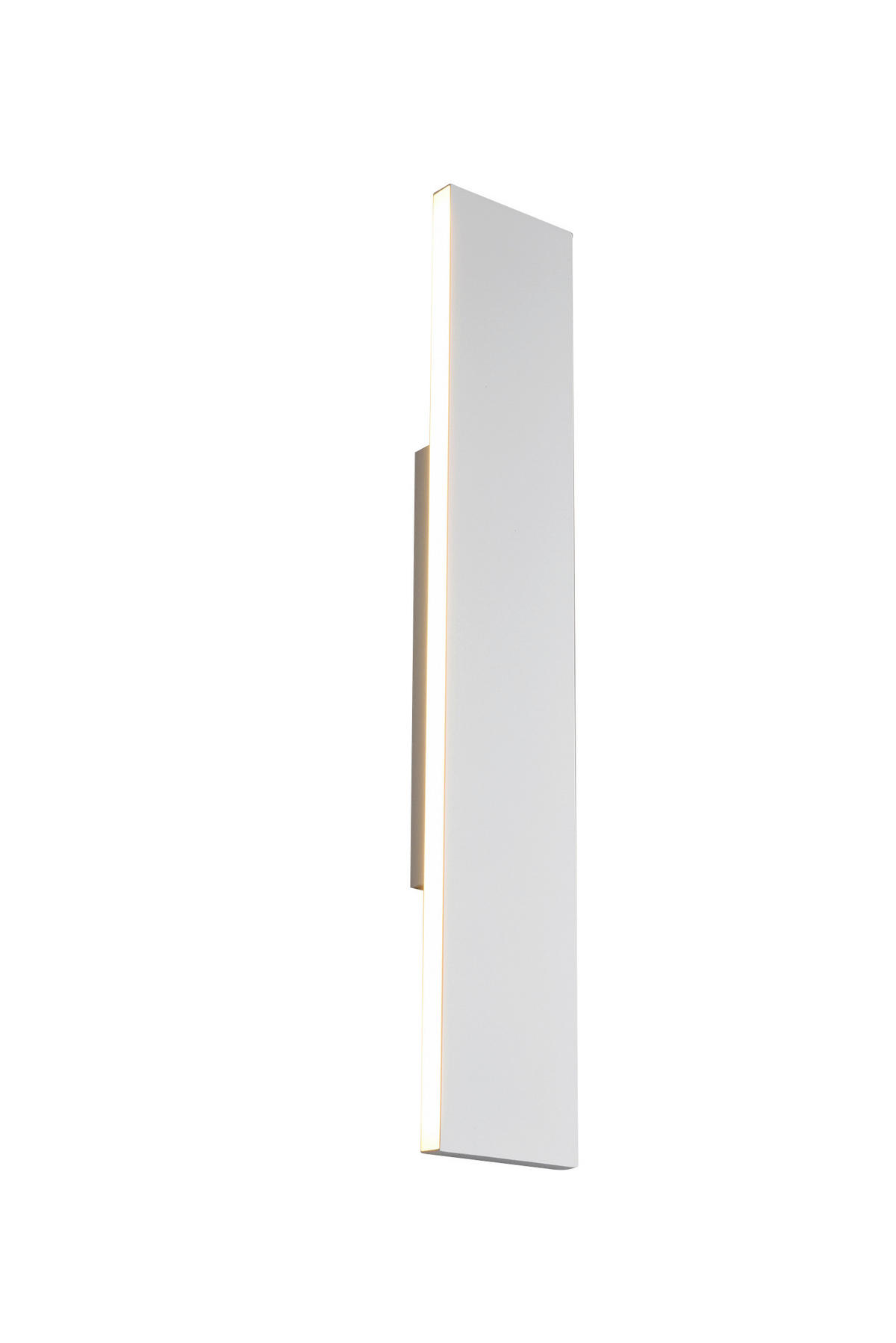NÁSTENNÉ LED SVIETIDLO, 47/8/4,5 cm - biela, Basics, kov/plast (47/8/4,5cm)