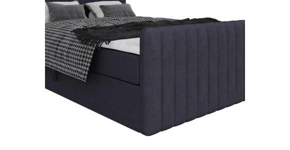 BOXBETT 140/200 cm  in Graphitfarben  - Schwarz/Graphitfarben, Basics, Kunststoff/Textil (140/200cm) - Carryhome