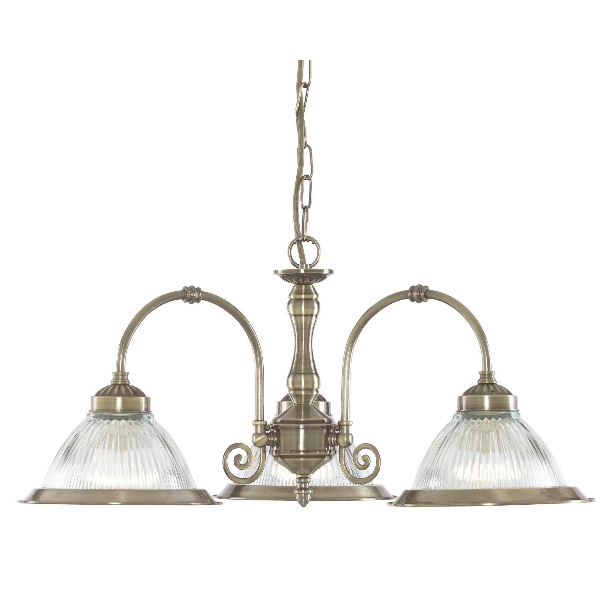 Searchlight Hängeleuchte American Diner Messing 82 cm