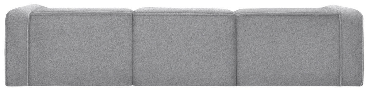 ECKSOFA in Webstoff Grau  - Schwarz/Grau, Design, Kunststoff/Textil (332/163cm) - Stylife