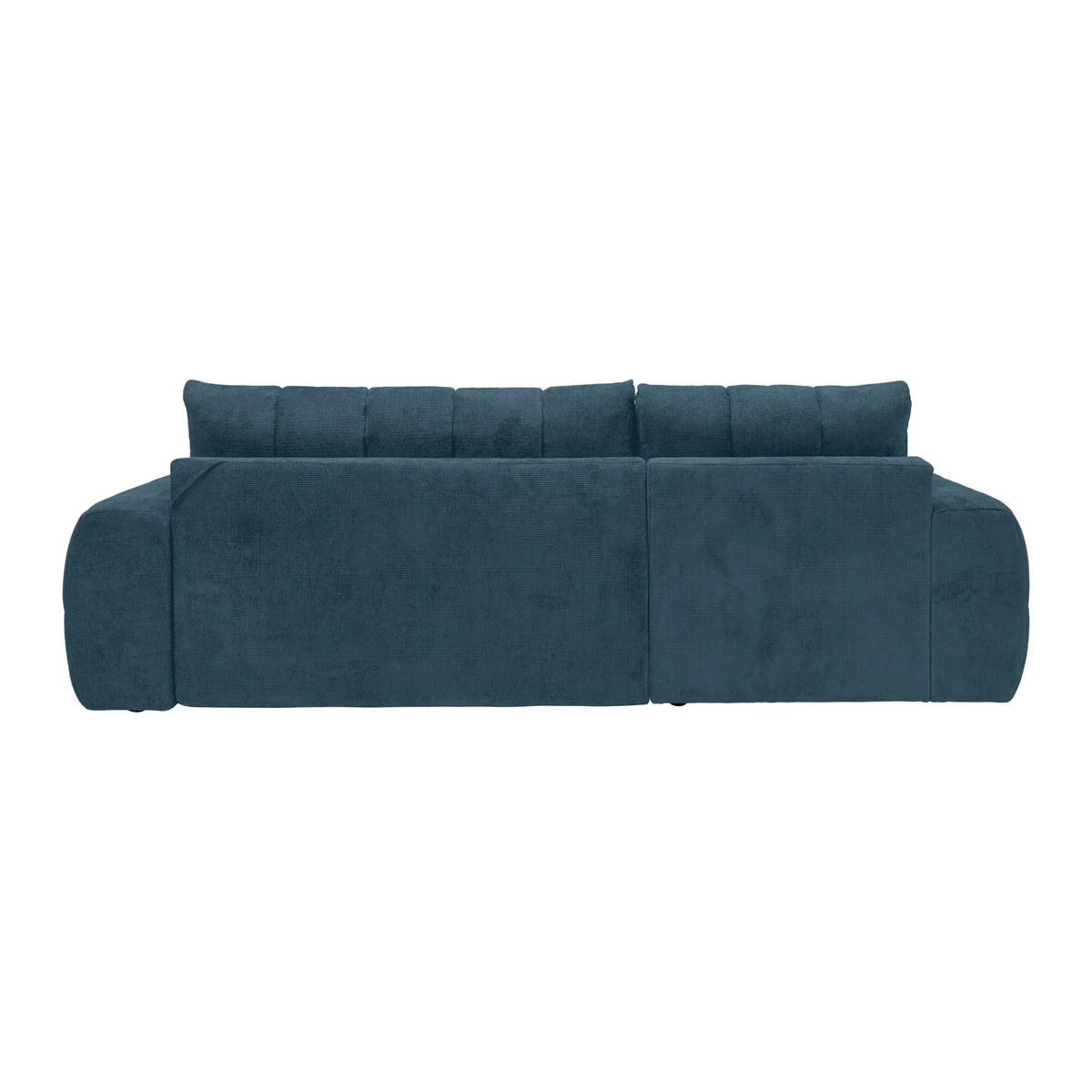 ECKSOFA Flachgewebe Petrol  - Schwarz Hochglanz/Petrol, Modern, Textil/Metall (166/93/273cm) - MID.YOU