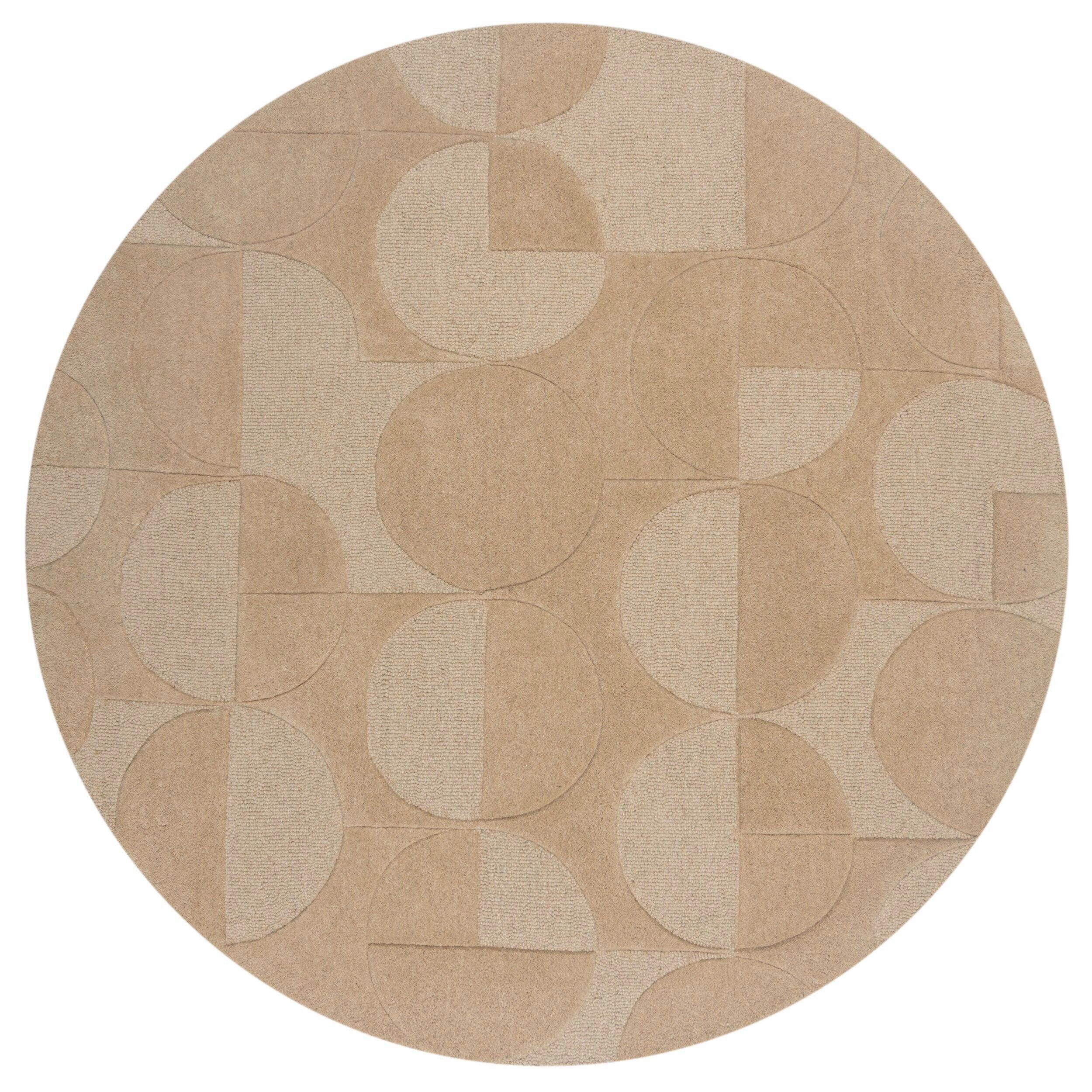 WOLLTEPPICH 160/160 cm Moderno Beige  - Beige, Basics, Textil (160/160cm)