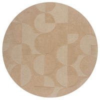 WOLLTEPPICH 160/160 cm Moderno Beige  - Beige, Basics, Textil (160/160cm)