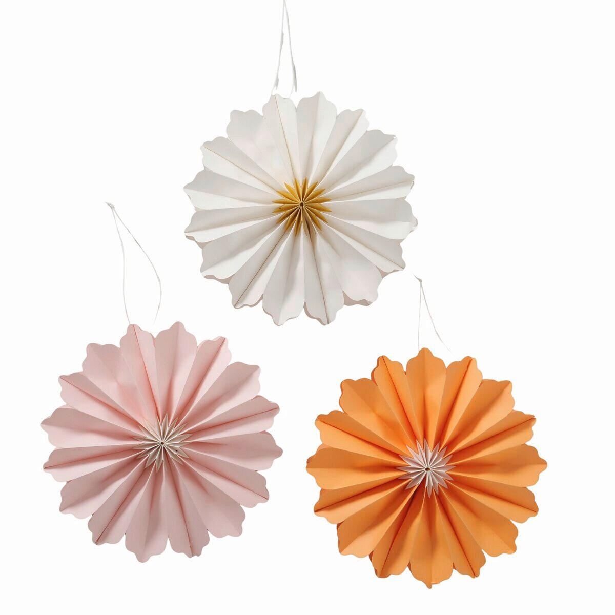 DEKORATIONSBLOMMA - orange/vit, Lifestyle, metall (20/5.5cm)