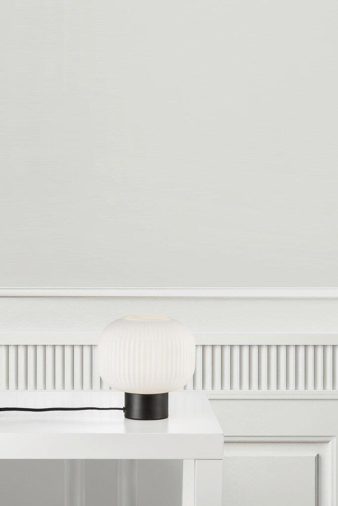 TISCHLEUCHTE MILFORD 20/20 cm   - Schwarz/Weiß, Design, Glas/Metall (20/20cm) - Nordlux