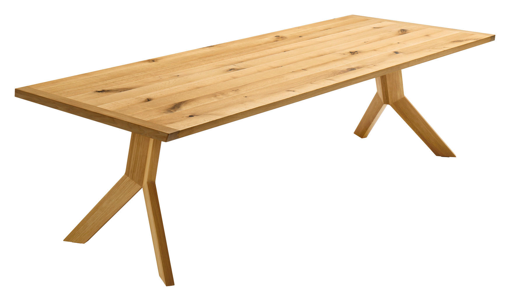 ESSTISCH in Holz 160/100/75 cm  - Wildeiche, Design, Holz (160/100/75cm) - TEAM 7