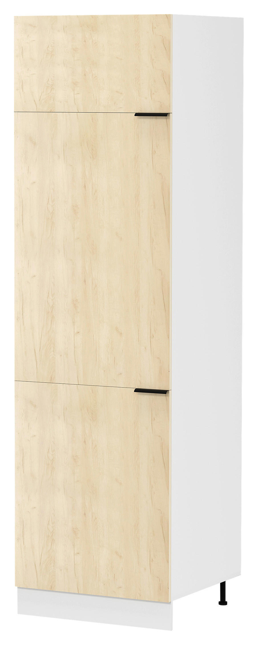 PORSLINSSKÅP 60/207/57 cm i vit, honungsek 207/60/57 cm