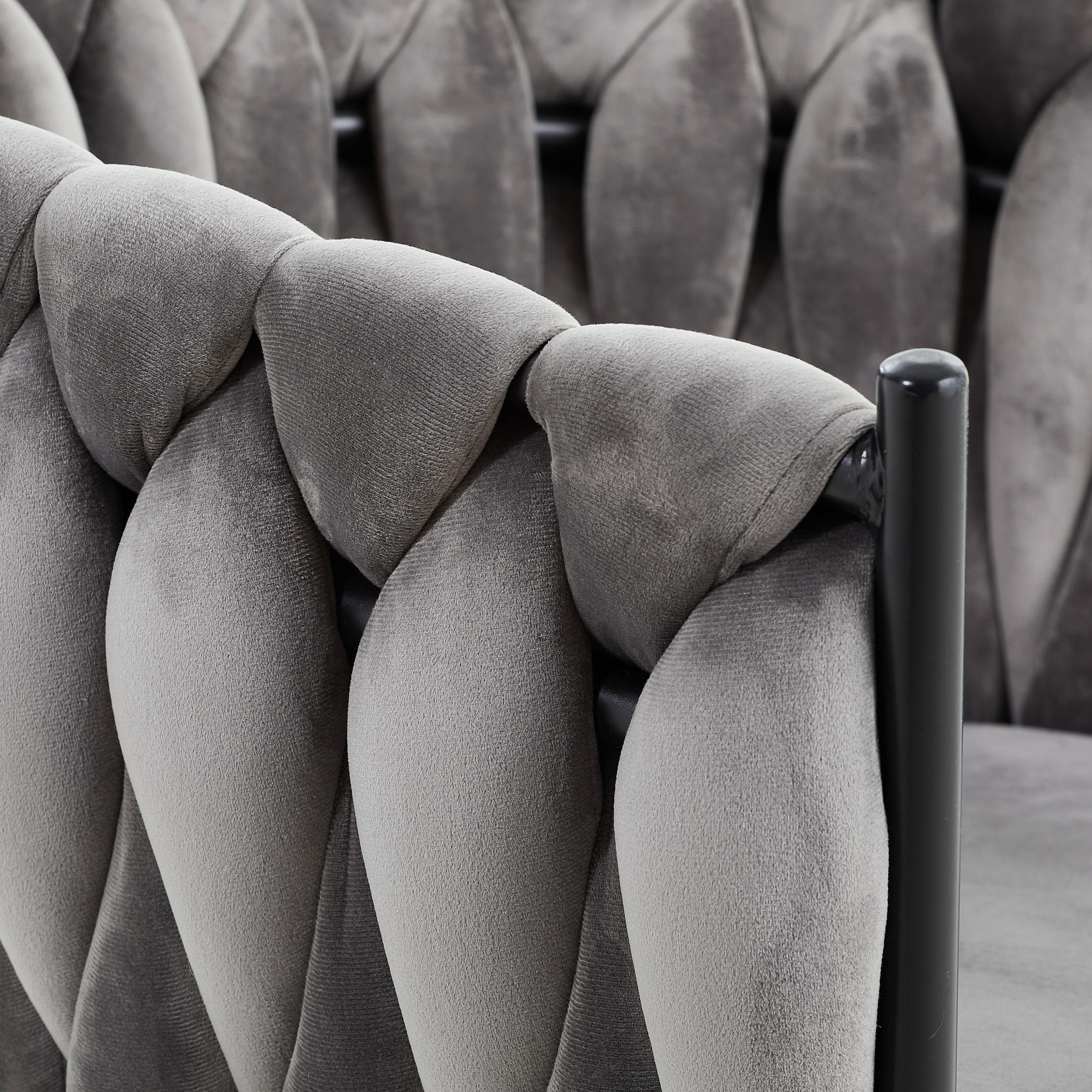 Thumbnail - Landscape Armlehnstuhl, Dunkelgrau, Textil, Uni, konisch, 60x78x55 cm, Typenauswahl, Esszimmer, Stühle, Esszimmerstühle,...