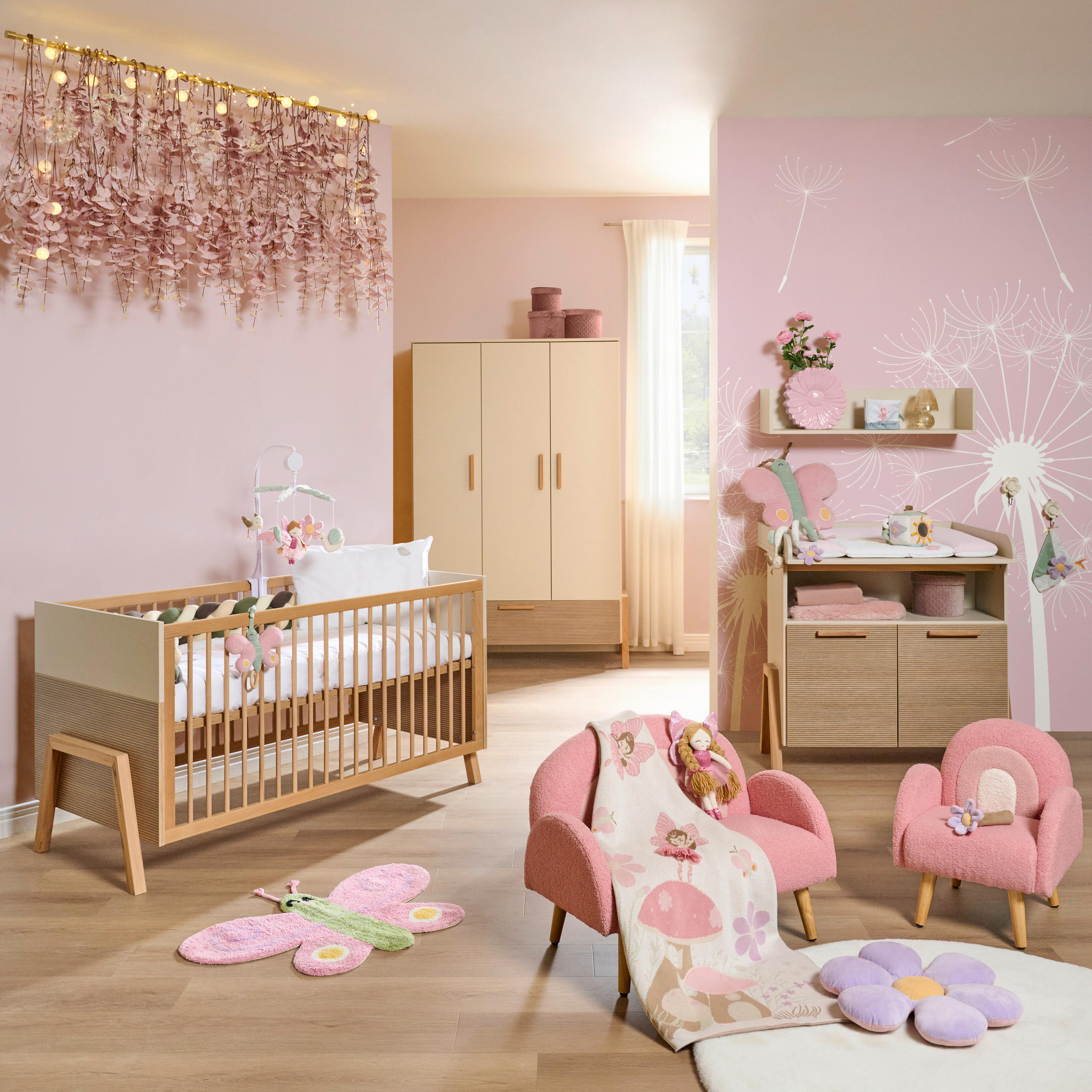 Jimmylee Babyzimmer Diana Grauweiß