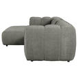 ECKSOFA in Chenille Dunkelgrau 172/272 cm - Dunkelgrau/Schwarz, KONVENTIONELL, Kunststoff/Textil (172/272cm) - Carryhome