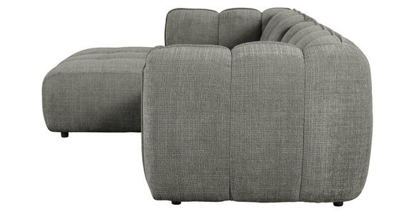 ECKSOFA in Chenille Dunkelgrau 172/272 cm - Dunkelgrau/Schwarz, KONVENTIONELL, Kunststoff/Textil (172/272cm) - Carryhome