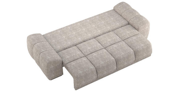 BIGSOFA Chenille Grau  - Schwarz/Grau, KONVENTIONELL, Kunststoff/Textil (266/89/104cm) - Carryhome