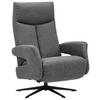 RELAXSESSEL in Textil Anthrazit  - Anthrazit/Schwarz, Design, Textil/Metall (74/105/82cm)