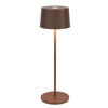 AKKU-TISCHLEUCHTE Pleat 11/35 cm   - Braun, Design, Kunststoff/Metall (11/35cm) - Dieter Knoll