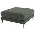 ECKSOFA  in Flachgewebe Grün Rücken echt  177/253 cm  - Schwarz/Grün, Design, Textil/Metall (177/253cm) - Dieter Knoll