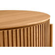 COUCHTISCH Eiche furniert, massiv 75/75/42 cm rund Naturfarben  - Eichefarben/Naturfarben, Natur, Holz/Holzwerkstoff (75/75/42cm) - Waldwelt