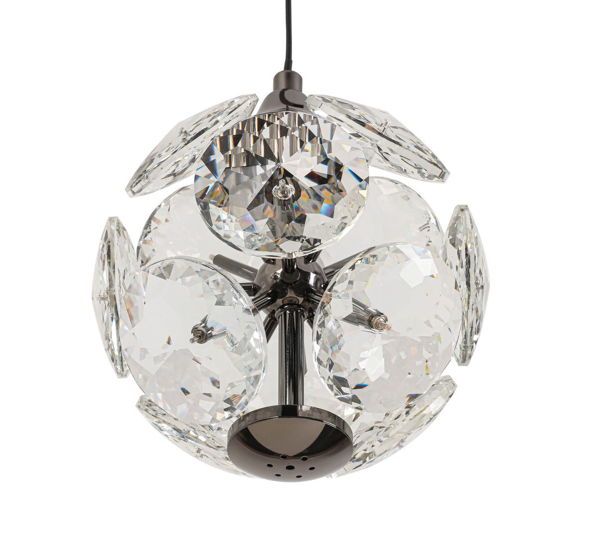LED FÜGGŐLÁMPA 93/15/150 cm  - krómszínű, Trend, Üveg/fém (93/15/150cm) - Ambiente