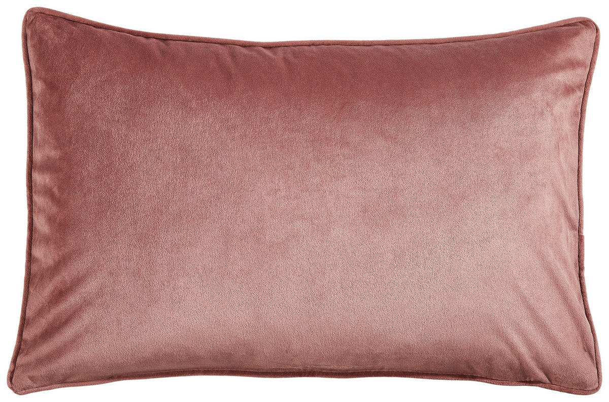 KISSENHÜLLE Zenato Samt Uni 40/60 cm  - Altrosa, Basics, Textil (40/60cm) - Ambiente