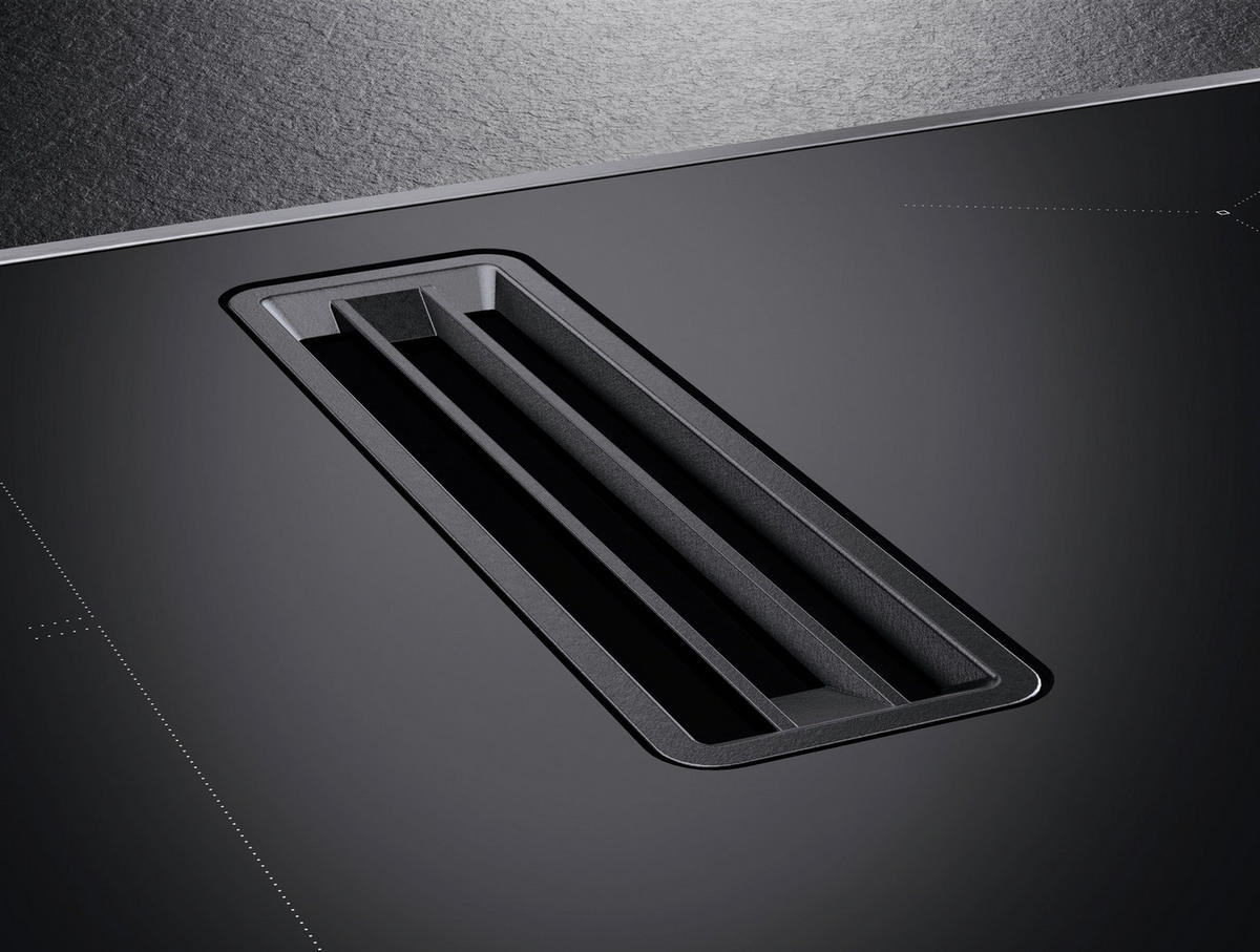 KOCHFELD-DUNSTABZUG-KOMBI CCE84543XB  - Edelstahlfarben/Schwarz, Basics, Glas/Metall (80/20,8/50,6cm) - AEG