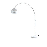 BOGENLEUCHTE  155/208/30 cm   - Chromfarben/Weiß, Design, Stein/Metall (155/208/30cm) - P & B