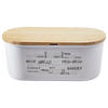 BROTBOX  - Weiß, Basics, Holz/Kunststoff (34/14/18cm) - Homeware Profession.