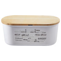 BROTBOX  - Weiß, Basics, Holz/Kunststoff (34/14/18cm) - Homeware Profession.