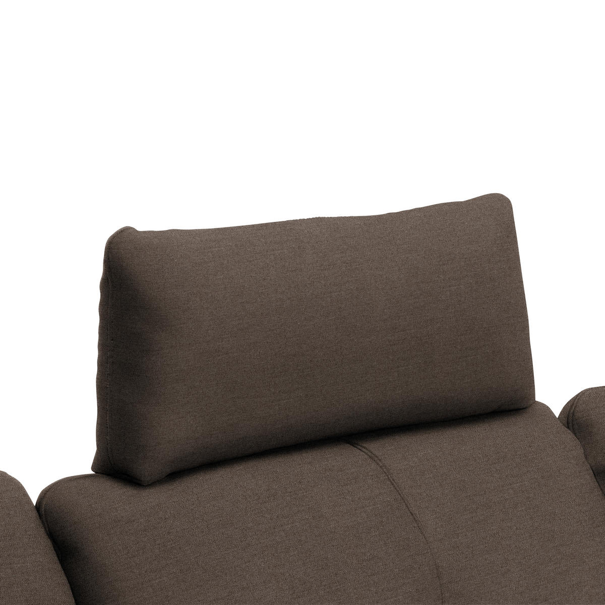 ECKSOFA in Webstoff Dunkelbraun  301/179 cm  - Dunkelbraun/Schwarz, Design, Textil/Metall (301/179cm) - Chilliano